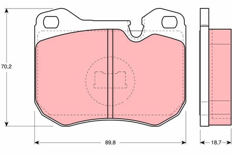 Bremsbelagsatz, Scheibenbremse