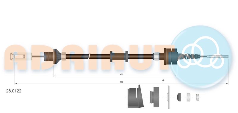 Seilzug, Kupplungsbetätigung
