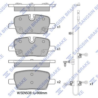 Bremsbelagsatz, Scheibenbremse