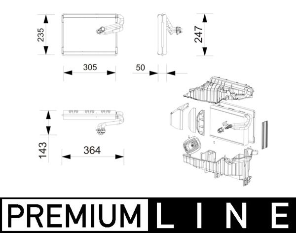 Verdampfer, Klimaanlage
