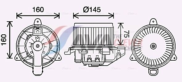 Elektromotor, Innenraumgebläse