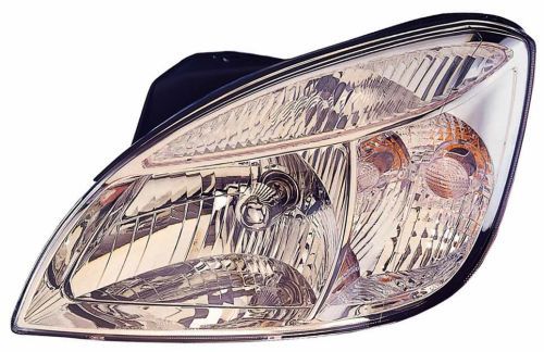 Scheinwerfer R (H4, Manuell, ohne motor, einsatzfarbe: chrom, blinkerfarbe: gelb) passt zu: KIA RIO II JB 03.05-12.11
