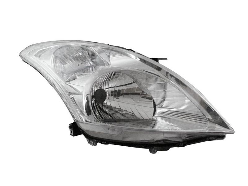 Scheinwerfer R (H4, elektrisch, ohne motor, einsatzfarbe: chrom, blinkerfarbe: durchsichtig) passt zu: SUZUKI SWIFT IV FZ 10.10-10.13