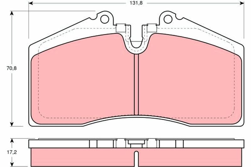Bremsbelagsatz, Scheibenbremse