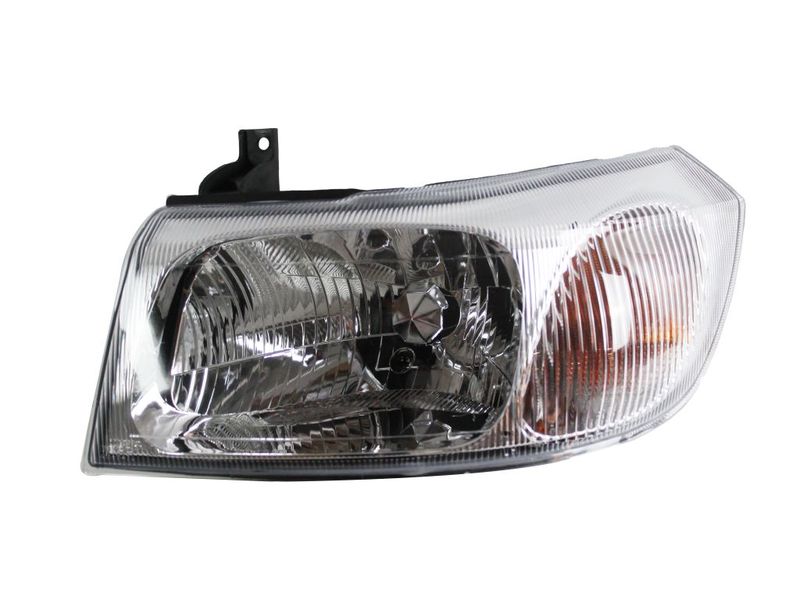 Scheinwerfer L (H4, elektrisch, ohne motor, einsatzfarbe: chrom) passt zu: FORD TRANSIT V 01.00-05.06