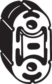 Auspuffsystemhalter passt zu: CHRYSLER VOYAGER III, VOYAGER IV, DODGE CARAVAN 2.0-3.8 01.95-12.08