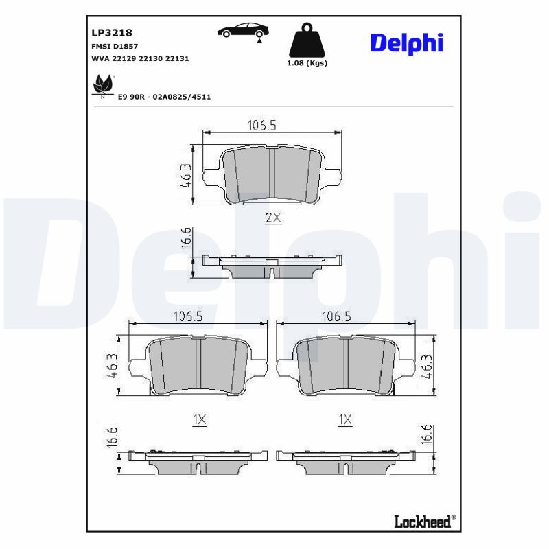 Bremsbelagsatz, Scheibenbremse