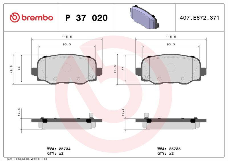 Bremsbelagsatz, Scheibenbremse