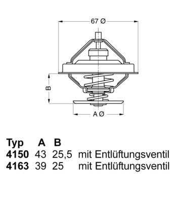 Thermostat, Kühlmittel