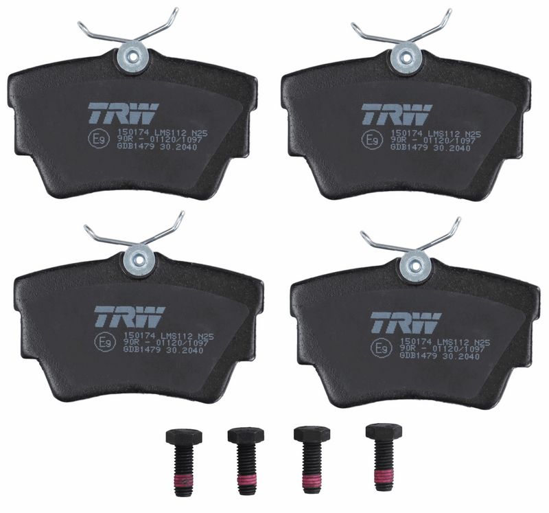 Bremsbelagsatz, Scheibenbremse