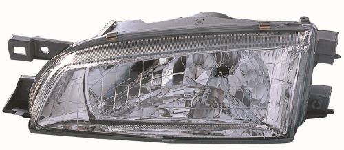 Scheinwerfer L (H4, Manuell, ohne motor, einsatzfarbe: chrom, blinkerfarbe: durchsichtig) passt zu: SUBARU IMPREZA GC, GF 08.92-12.00