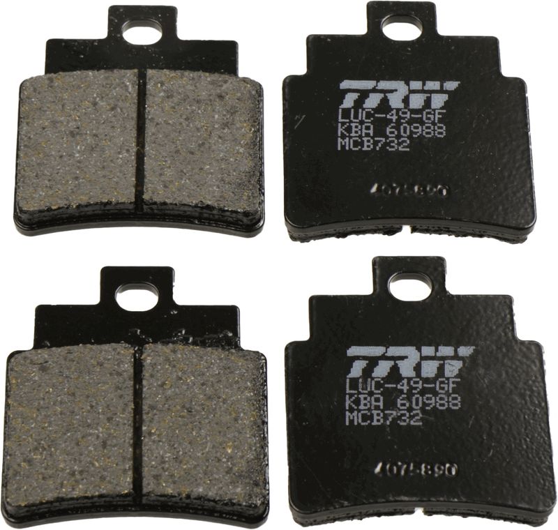 Bremsbelagsatz, Scheibenbremse