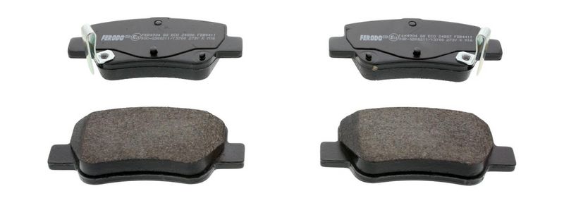 Bremsbelagsatz, Scheibenbremse