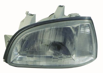 Scheinwerfer L (H4, elektrisch, ohne motor, blinkerfarbe: weiß) passt zu: RENAULT CLIO I Ph II 06.94-08.96