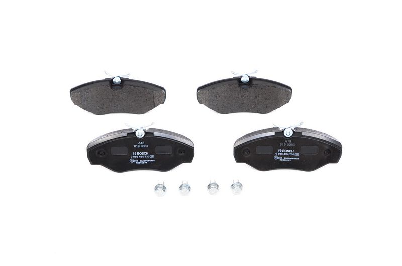 Bremsbelagsatz, Scheibenbremse