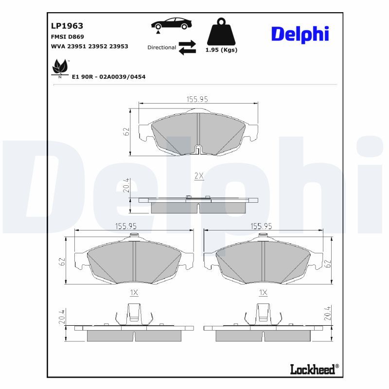 Bremsbelagsatz, Scheibenbremse