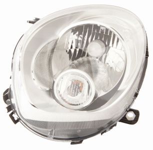 Scheinwerfer L (H4/P21W, elektrisch, mit motor, einsatzfarbe: chrom, blinkerfarbe: weiß) passt zu: MINI COUNTRYMAN R60 06.10-12.16
