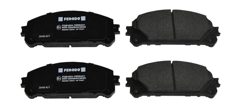 Bremsbelagsatz, Scheibenbremse