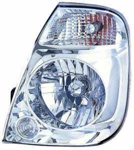 Scheinwerfer R (H4, elektrisch, ohne motor, einsatzfarbe: silber) passt zu: KIA 2400, 2500, 2700, 3000, 3600, 4000 II 01.98-12.00