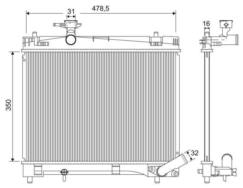 Kühler, Motorkühlung