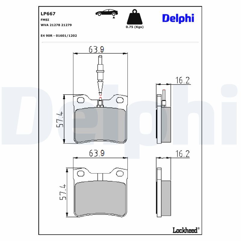 Bremsbelagsatz, Scheibenbremse