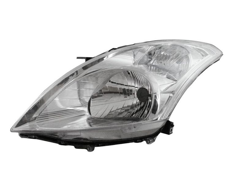 Scheinwerfer L (H4, elektrisch, ohne motor, einsatzfarbe: chrom, blinkerfarbe: durchsichtig) passt zu: SUZUKI SWIFT IV FZ 10.10-10.13