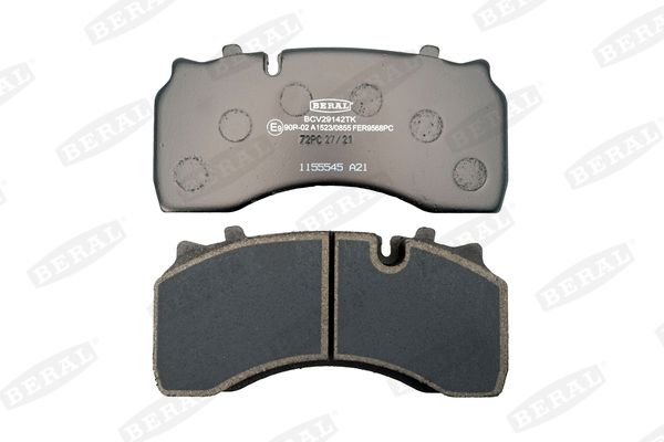 Bremsbelagsatz, Scheibenbremse